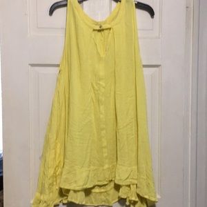 Yellow tank tunic